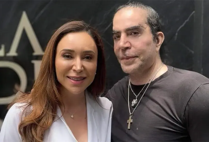 La doctora Isela M&eacute;ndez con  Jorge Kahwagi