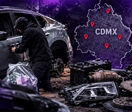 El corredor de las autopartes robadas en CDMX: &iquest;d&oacute;nde desvalijan tu auto y qu&eacute; se llevan?