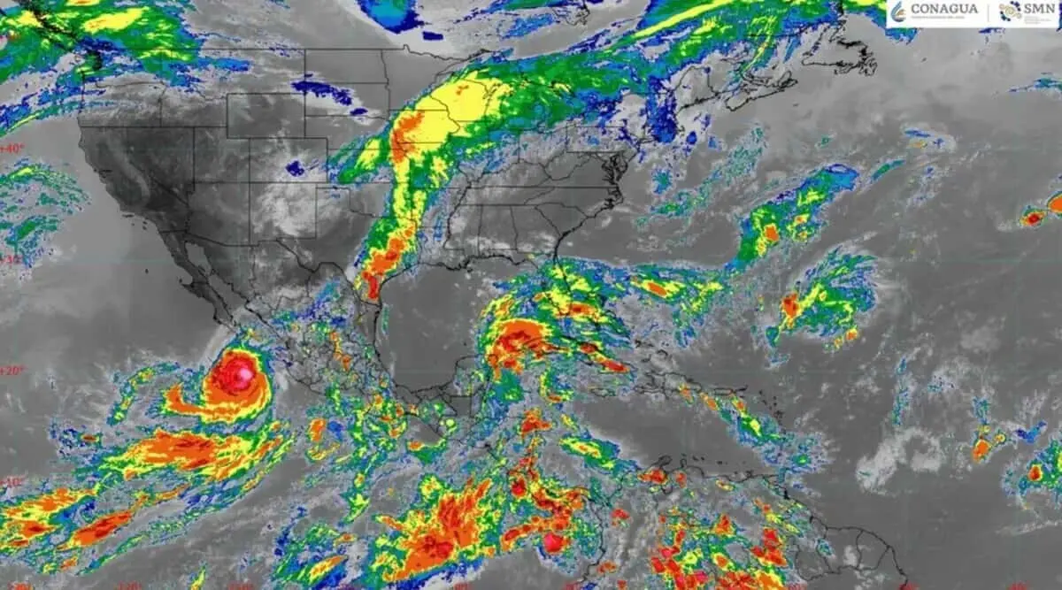  Rachel se intensificó frente a México pocos días después del paso de Polo 
