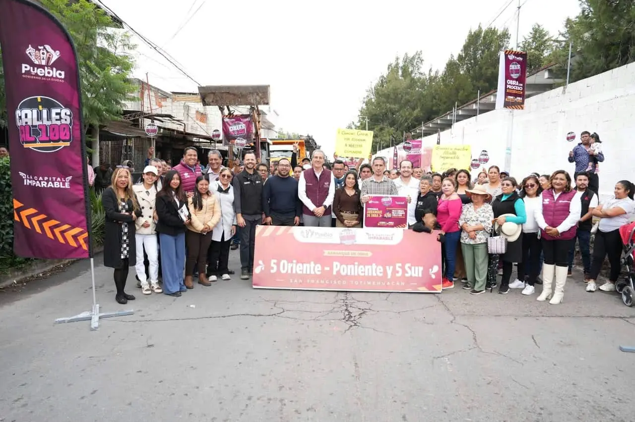  Rehabilitación vial en San Francisco Totimehuacan: Detalles de las obras en la junta auxiliar. 