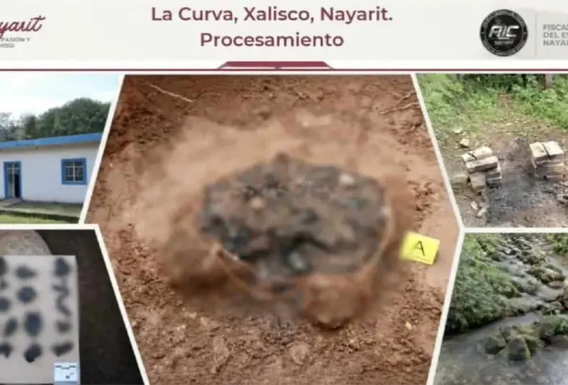 En Xalisco, Nayarit, hallaron restos óseos calcinados, prendas y una fosa con cuerpos. En Xalisco, Nayarit, hallaron restos óseos calcinados, prendas y una fosa con cuerpos.