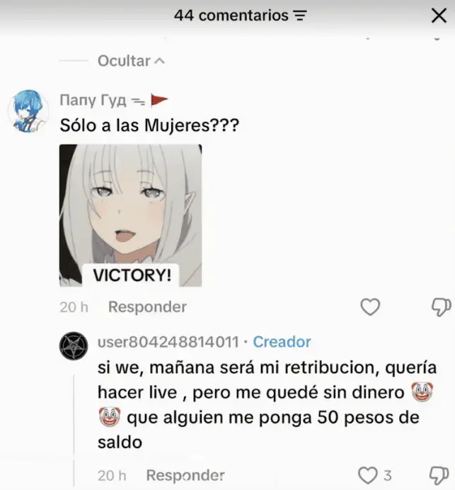 El mensaje señalaba que uno de los jóvenes habría contemplado transmitir el ataque en vivo, pero no habría podido hacerlo por falta de dinero para mantener activa su conexión. RRSS.