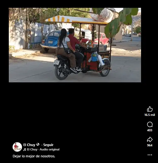 Entre las frases que acompañaban aquella publicación se encontraba “Nada es eterno”, una expresión que, después de conocerse el asesinato de la pareja, fue interpretada por personas cercanas y seguidores como un mensaje especialmente doloroso. RRSS.