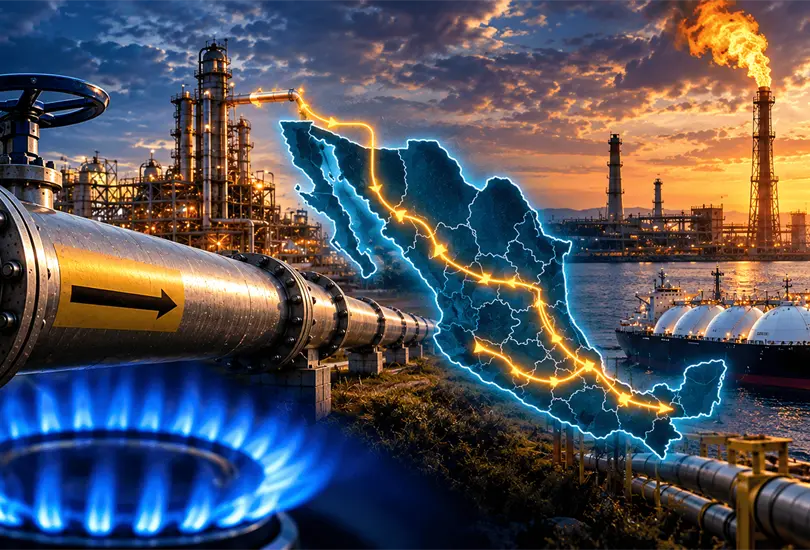 El gas natural de Estados Unidos es clave para M&eacute;xico, pero la falta de almacenamiento aumenta la vulnerabilidad ante interrupciones.