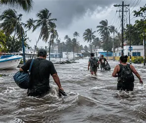 Inundaciones, da&ntilde;os y una v&iacute;ctima mortal: los efectos del hurac&aacute;n Sim&oacute;n en el Pac&iacute;fico mexicano