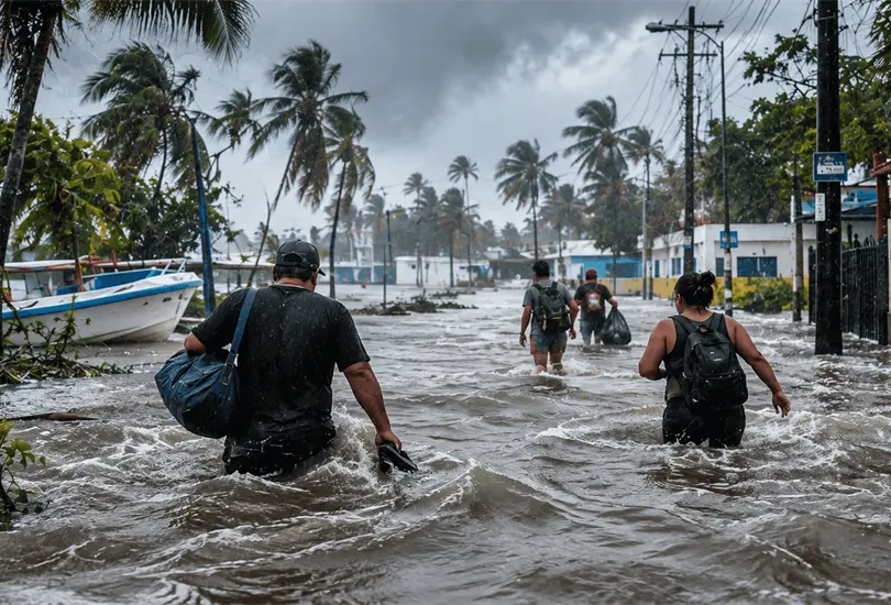 Las lluvias del hurac&aacute;n Sim&oacute;n han causado inundaciones, afectaciones en vialidades y da&ntilde;os en varios estados del Pac&iacute;fico mexicano