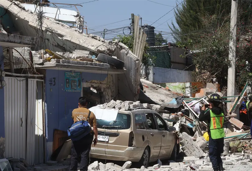 Techos ca&iacute;dos y ventanas destrozadas: as&iacute; quedaron las casas tras explosi&oacute;n en Coacalco