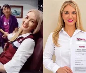 Aspirante de Morena en Tijuana presume masaje en su oficina tras "arduo" d&iacute;a de trabajo