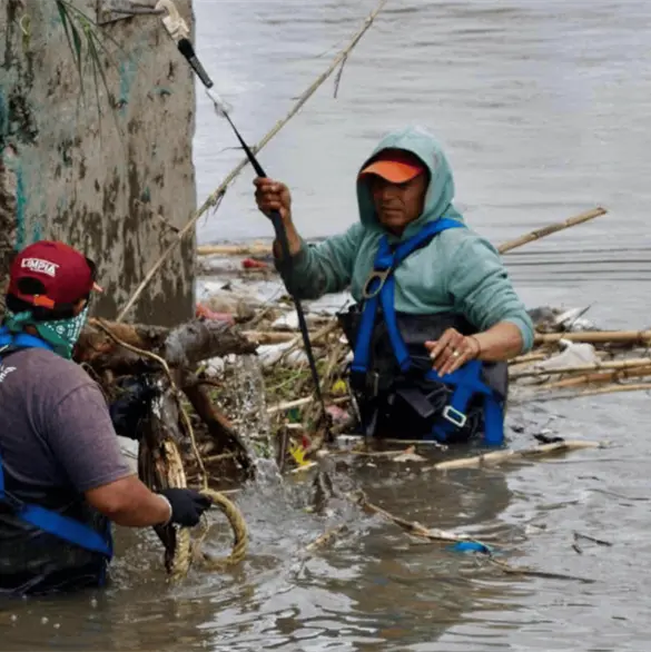 Limpian Puente Negro y El Santuario ante lluvias en Puebla
