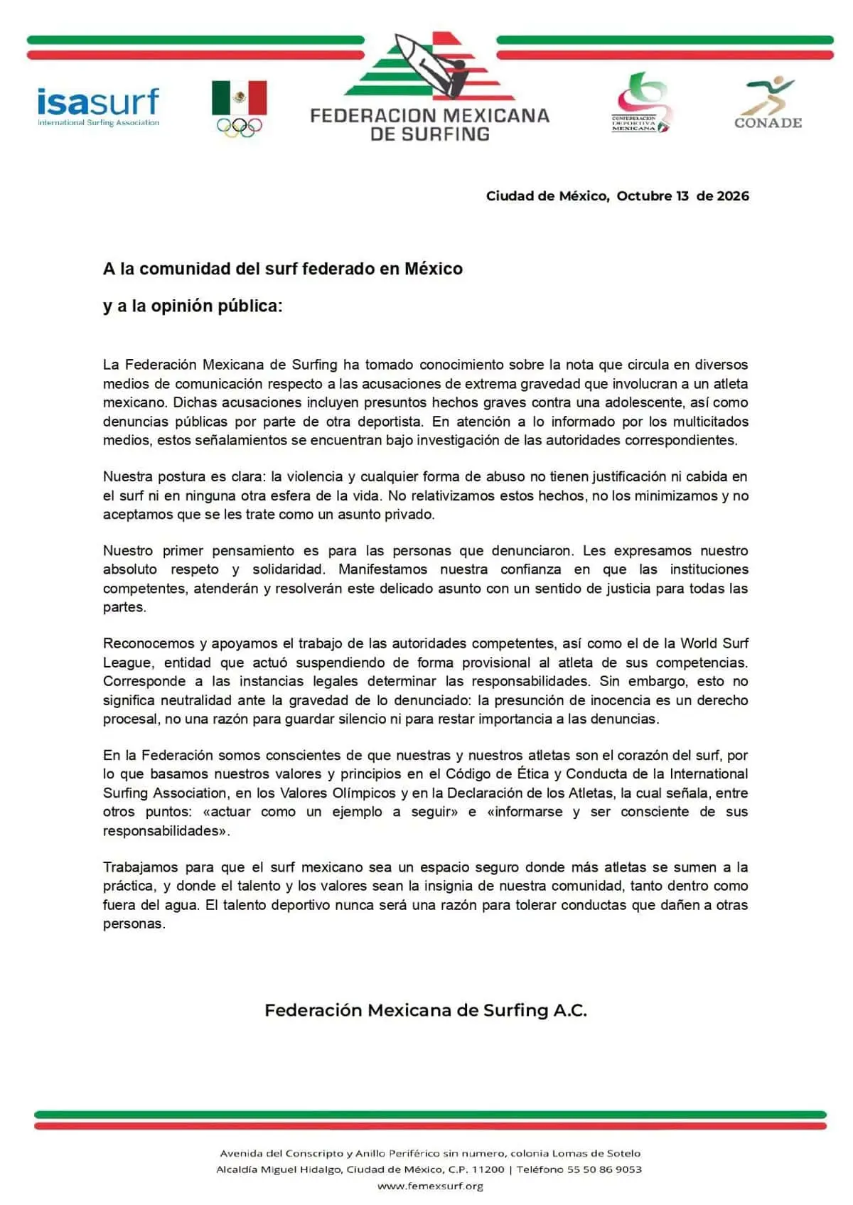 ¿Qué ocurrió? X