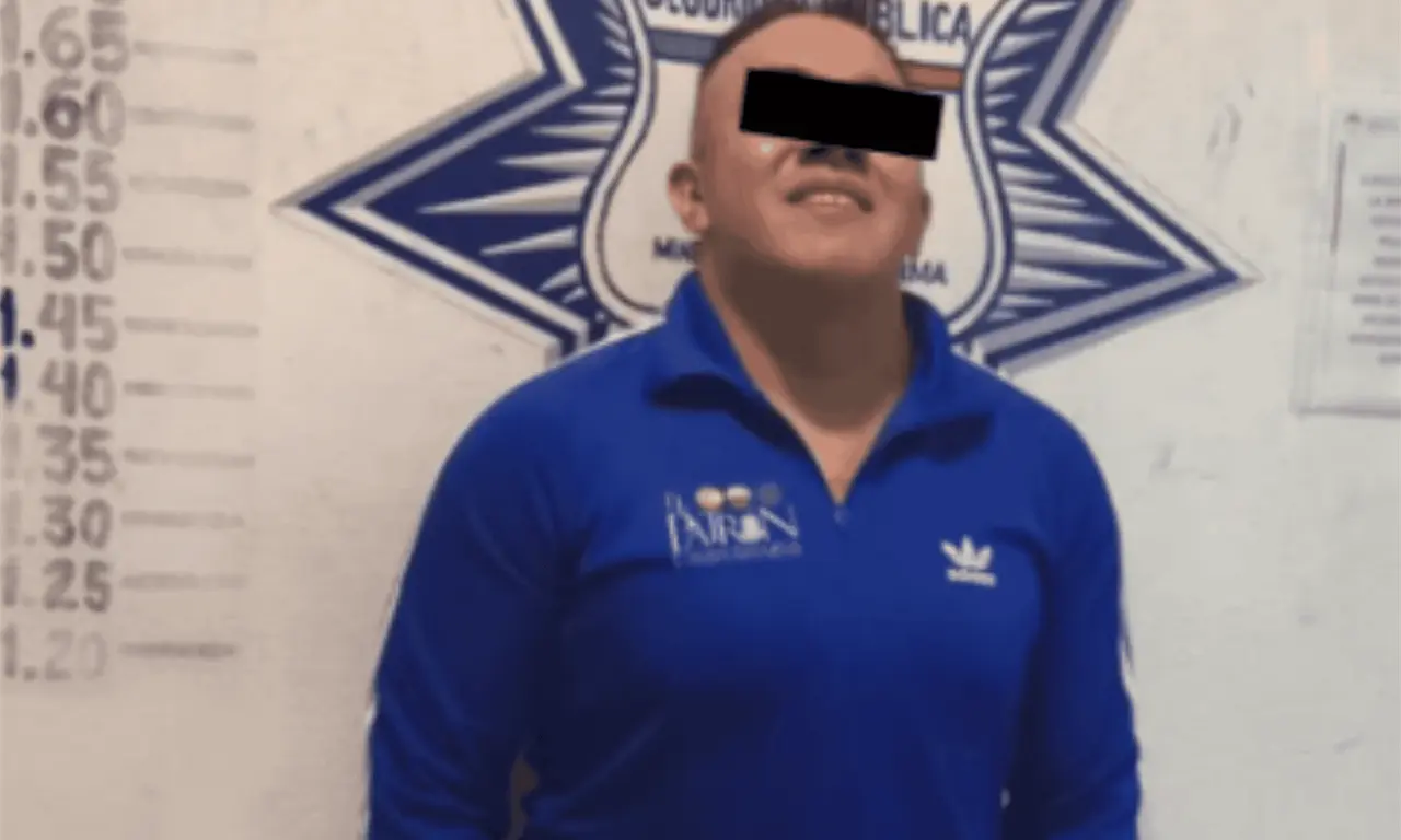  La imagen fue captada después de que el luchador quedara bajo custodia de las autoridades. 