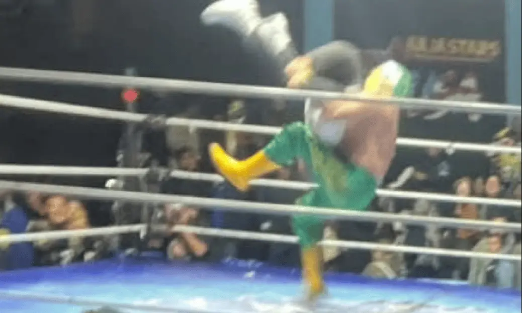Además de responder a las preguntas sobre la fotografía, el luchador se refirió al fallecimiento de Gerardo Germán Pineda, ocurrido después de una función de lucha libre en la que el réferi recibió un castigo durante el encuentro. RRSS.