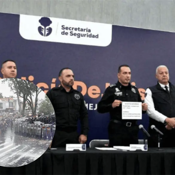 Identifican a 17 policías de Jalisco por uso excesivo de fuerza en protesta por el agua Identifican a 17 policías de Jalisco por uso excesivo de fuerza en protesta por el agua