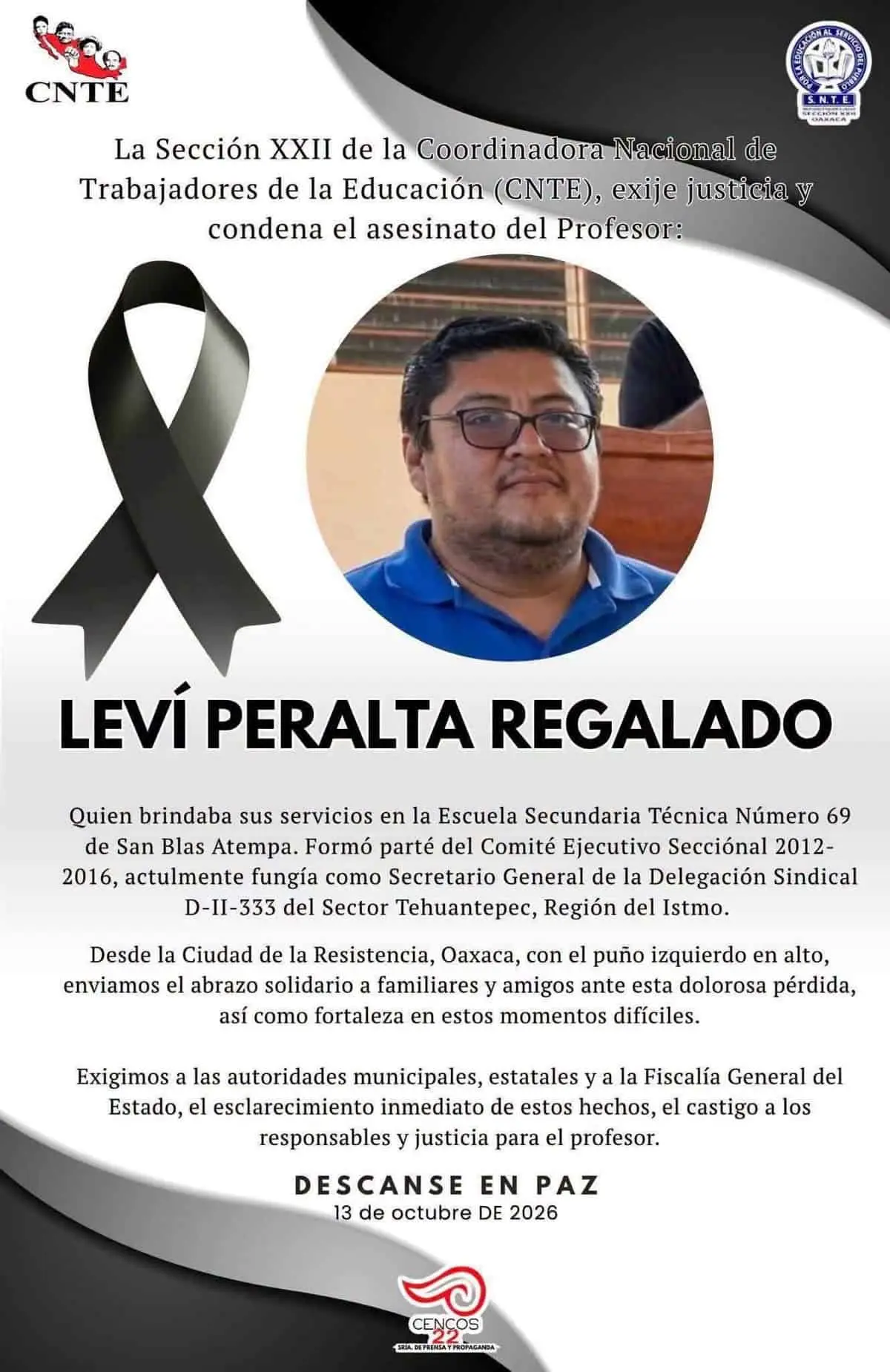 ¿Qué se sabe del asesinato del profesor en Oaxaca? Especial