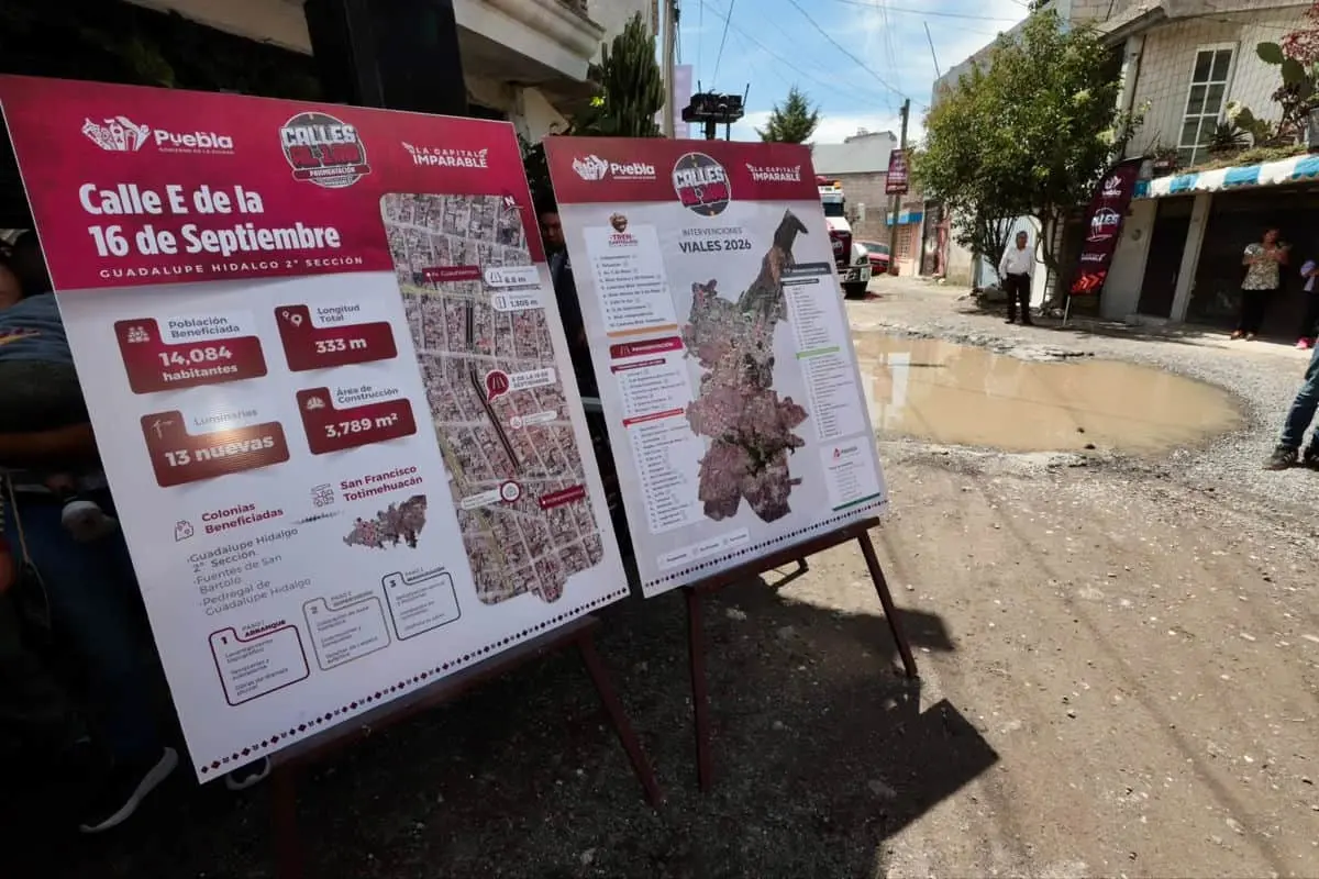 Avanza programa Calles al 100: inicia pavimentación en la calle E de la 16 de Septiembre. Gobierno de la Ciudad.