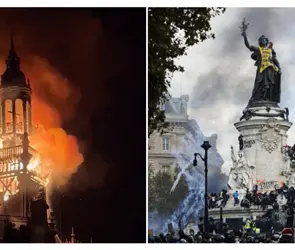 Francia en llamas: impactantes imágenes muestran protestas, saqueos y ataques Francia en llamas: impactantes imágenes muestran protestas, saqueos y ataques