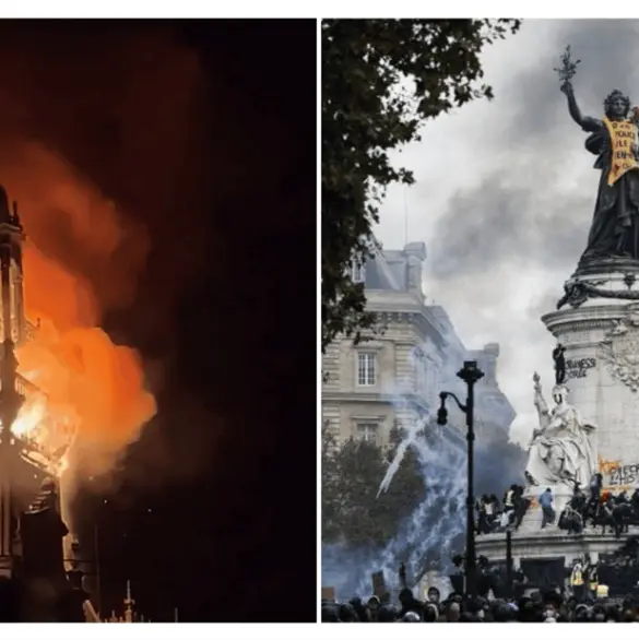 Francia en llamas: impactantes imágenes muestran protestas, saqueos y ataques Francia en llamas: impactantes imágenes muestran protestas, saqueos y ataques
