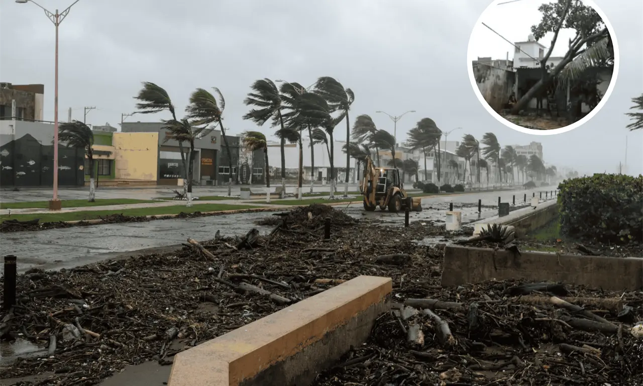  Lluvias en Veracruz: cuatro mujeres murieron al colapsar una barda sobre su vivienda. 