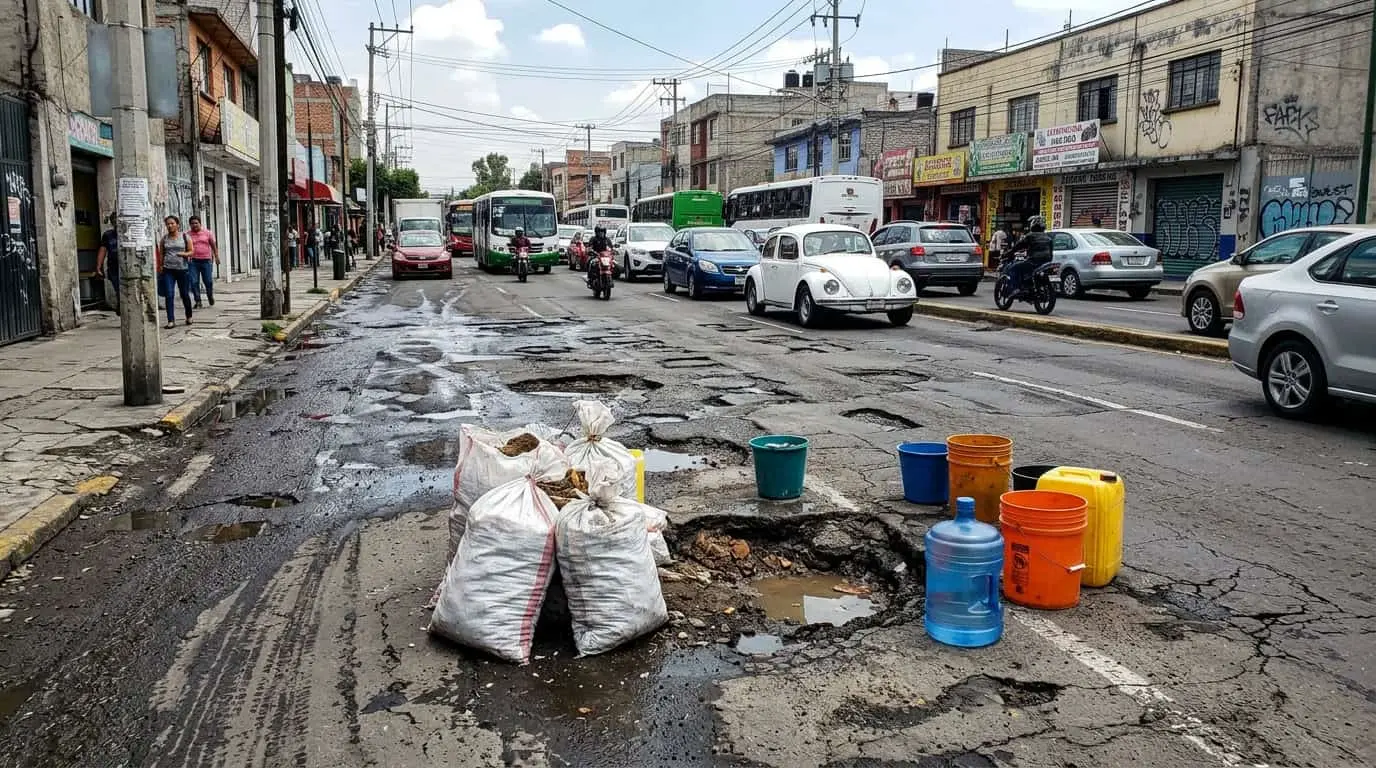  CDMX, llena de "cráteres": el mapa de los baches y las alcaldías que concentran más reportes 