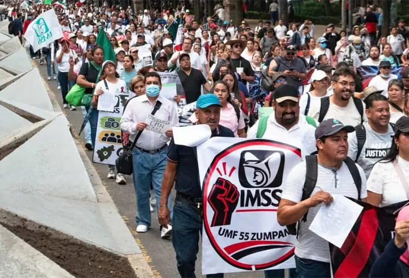 Esto es lo que debes saber sobre la megamarcha del IMSS este 21 de octubre en CDMX.