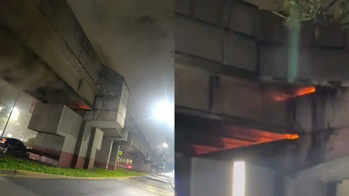  Bomberos señalaron que el fuego estaría relacionado con la quema de basura en un bajo puente. 