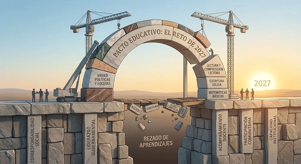 México enfrenta todavía importantes desafíos en los aprendizajes fundamentales. Google IA.