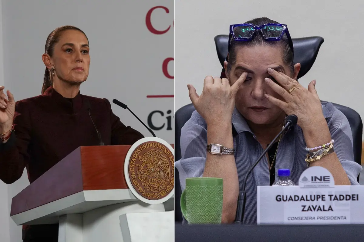  Sheinbaum evita hablar sobre posible renuncia de Guadalupe Taddei al INE 