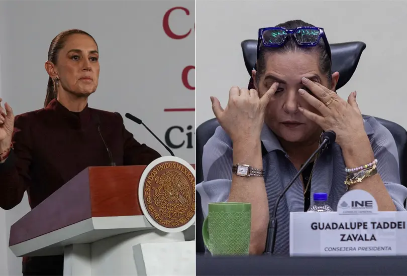 Sheinbaum evita hablar sobre posible renuncia de Guadalupe Taddei al INE