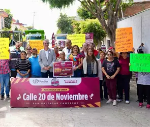 Pepe Chedraui arranca rehabilitaci&oacute;n vial en San Baltazar Campeche
