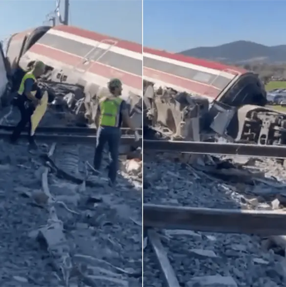Así quedó el lugar de la tragedia en Toledo: videos del choque de trenes que dejó 64 muertos Así quedó el lugar de la tragedia en Toledo: videos del choque de trenes que dejó 64 muertos