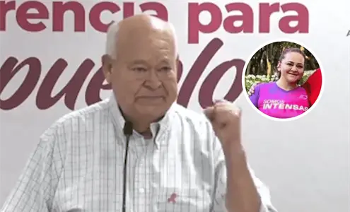 Es mi orgullo: Gobernador de BCS llora al ser cuestionado por el sueldo de más de 150 mil pesos que tiene su hija como funcionaria Es mi orgullo: Gobernador de BCS llora al ser cuestionado por el sueldo de más de 150 mil pesos que tiene su hija como funcionaria
